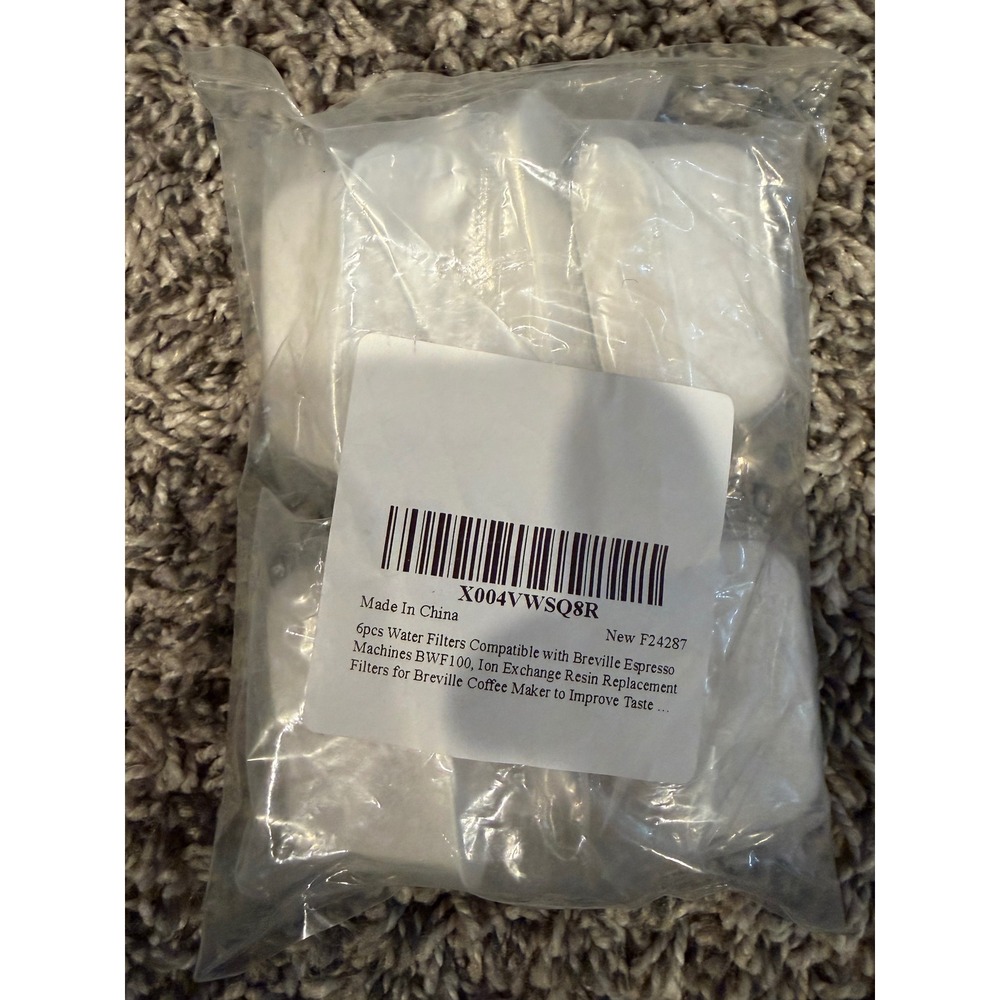 6pcs Water Filters for Breville Espresso Machines BWF100 Replacement F24287
